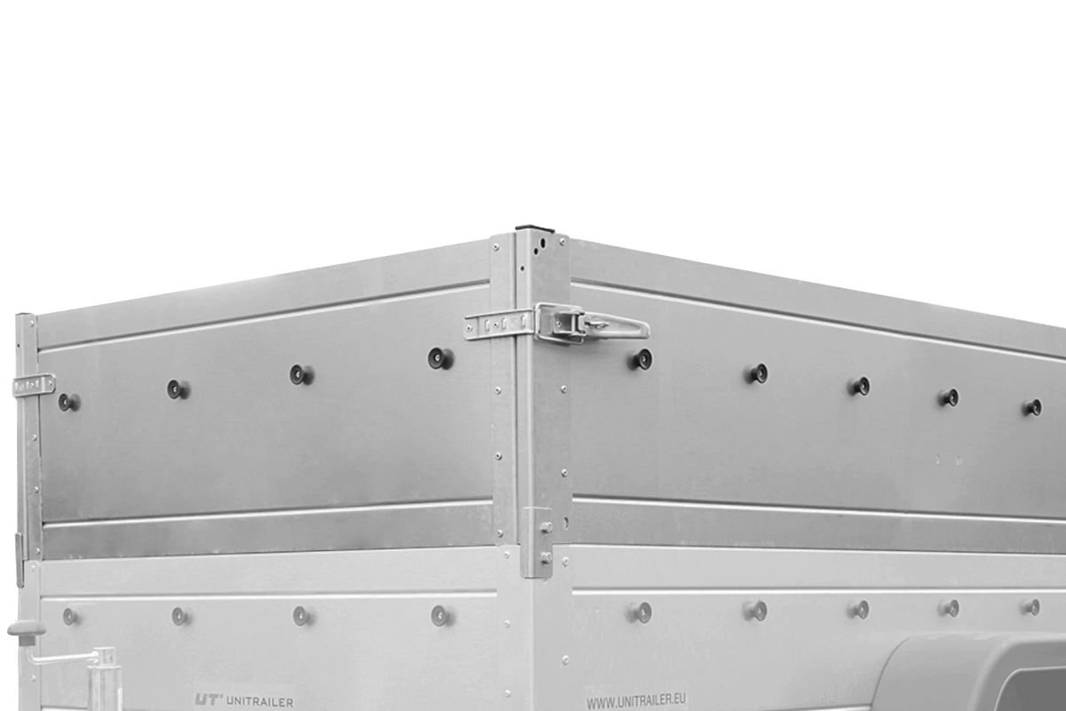 Neuer Garden Trailer 200 KIPP Anhänger 200 × 106 cm mit Flachplane, Bordwandaufsätzen und Stützrad