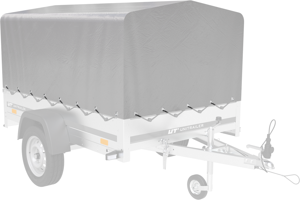 Garden Trailer 201 KIPP Anhänger 200 × 125 cm mit Hochplane und Spriegel – bis 750 kg
