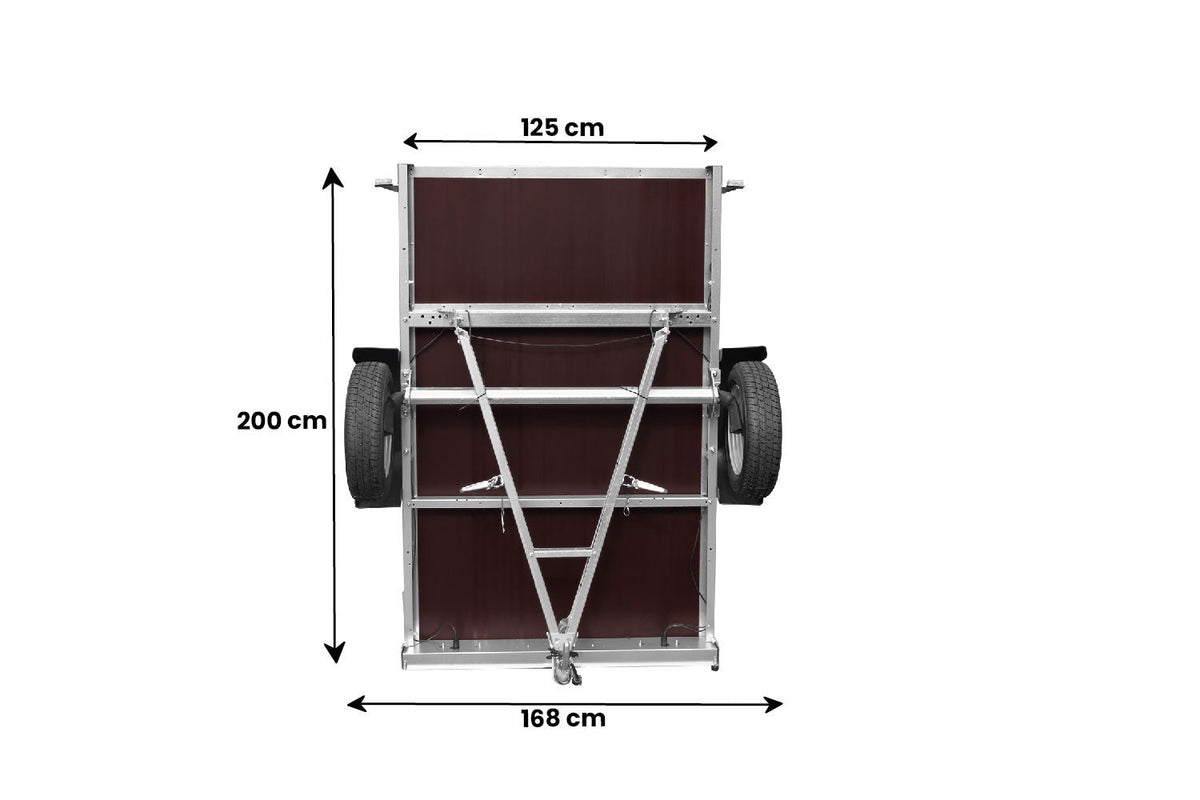 Garden Trailer 201 KIPP Anhänger 200 × 125 cm