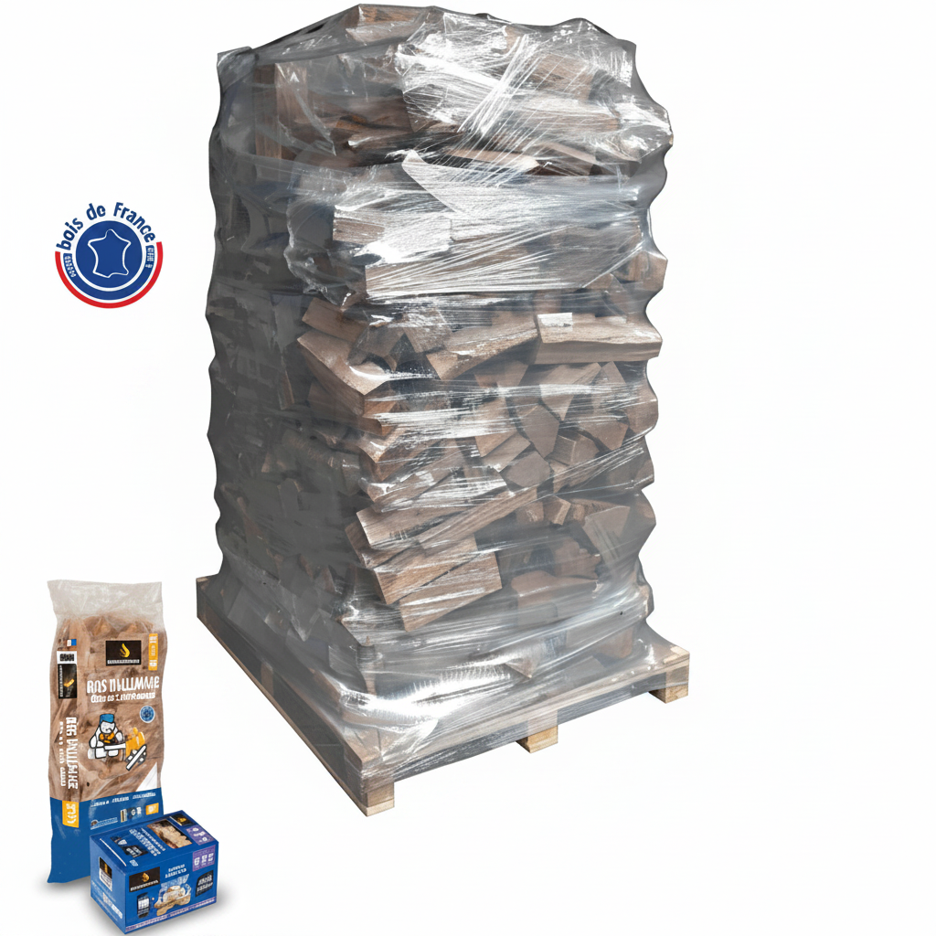 Pack WOODSTOCK-Holzheizung 40 cm Stimmzettel 2000 dm3 + Beleuchtung Holz