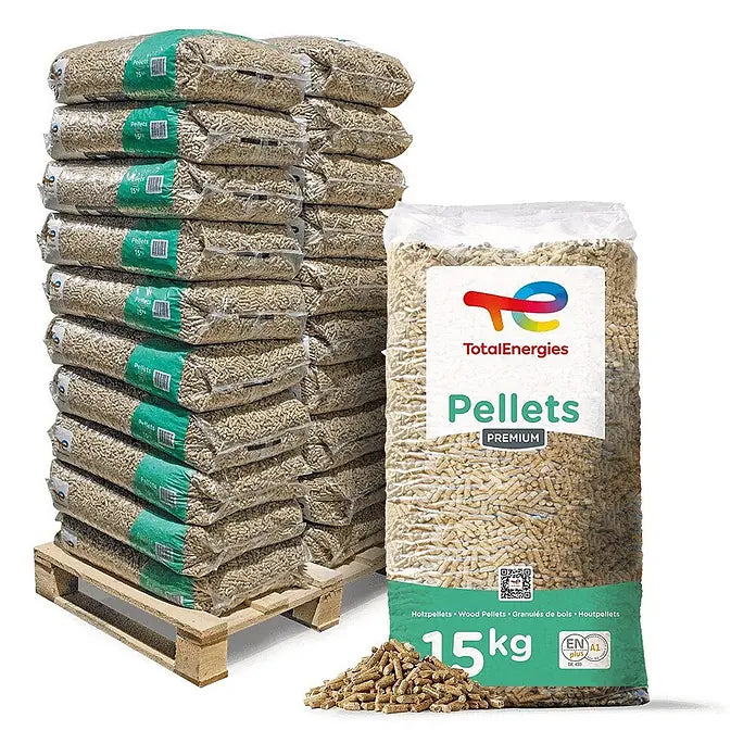 ENplus A1 Holzpellets Weichholz 15kg x 65 Sack 975kg Palette