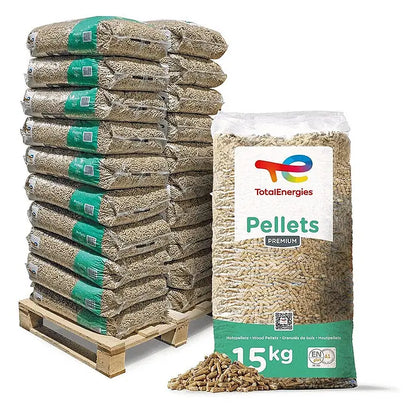ENplus A1 Holzpellets Weichholz 15kg x 65 Sack 975kg Palette