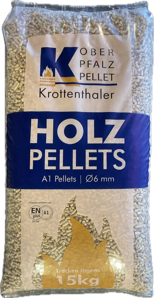 Pellets Oberpfalz Pellet ENplus A1 (15-kg-Säcke – Ø 6 mm)