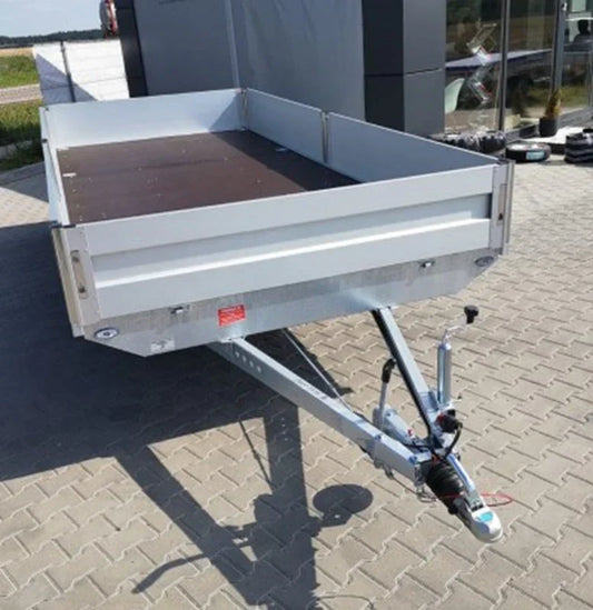 Klappbare Seitenplattform Boss 600 x 200 cm 3500 KG + Rampen + Krücken