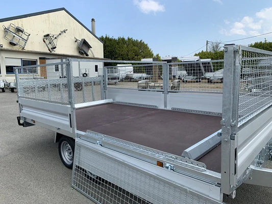 LIDER-Plattformanhänger auf Rädern – PTAC: 3.500 kg – 2 gebremste Achsen – 506 x 215 cm