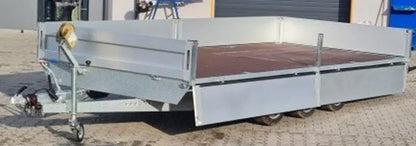 Klappbare Seitenplattform Boss 600 x 200 cm 3500 KG + Rampen + Krücken