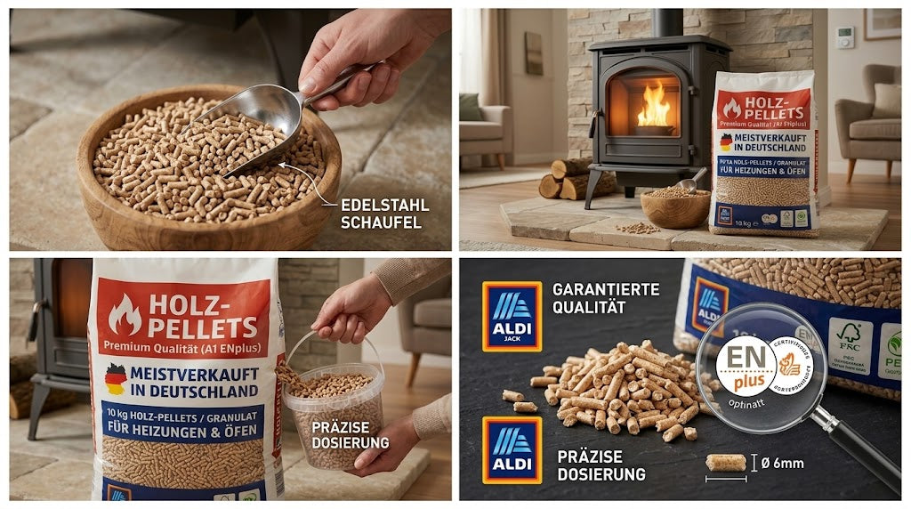 Holzpellets Premium A1 ENplus – 15-kg-Sack (Hochleistung)