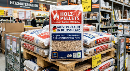 Holzpellets Premium A1 ENplus – 15-kg-Sack (Hochleistung)