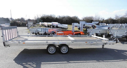 LIDER-Plattformanhänger auf Rädern – PTAC: 3.500 kg – 2 gebremste Achsen – 506 x 215 cm