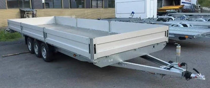 Klappbare Seitenplattform Boss 600 x 200 cm 3500 KG + Rampen + Krücken