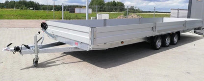 Klappbare Seitenplattform Boss 600 x 200 cm 3500 KG + Rampen + Krücken