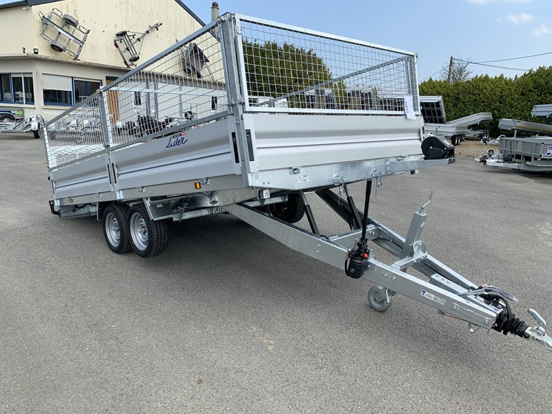 LIDER-Plattformanhänger auf Rädern – PTAC: 3.500 kg – 2 gebremste Achsen – 506 x 215 cm