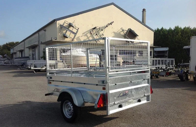 Robuster Lider-Anhänger mit 4 Bremsen – PTAC 750 kg – 200 x 134 cm – 1 Achse