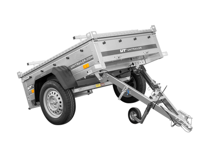 Garden Trailer 150 KIPP Einachsanhänger 150 × 106 cm mit Aluminiumdeckel – 750 kg