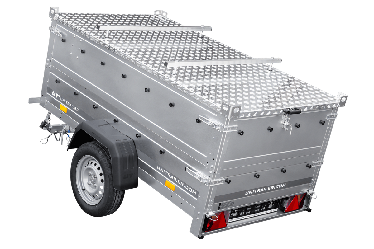 Garden Trailer 200 KIPP Anhänger 200 × 106 cm mit Aluminiumdeckel
