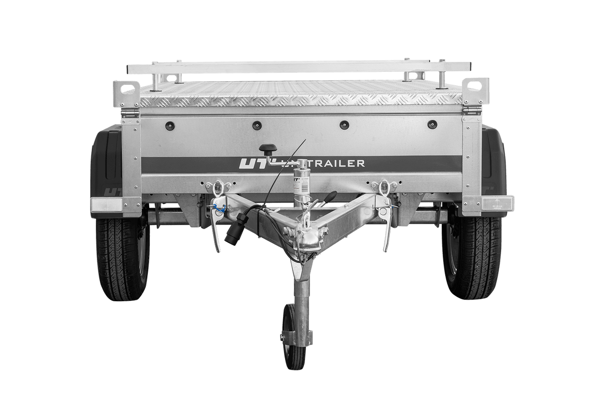 Garden Trailer 150 KIPP Einachsanhänger 150 × 106 cm mit Aluminiumdeckel – 750 kg