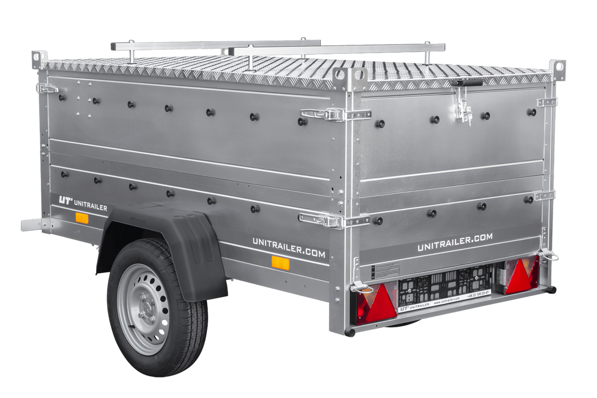 Garden Trailer 200 KIPP Anhänger 200 × 106 cm mit Aluminiumdeckel