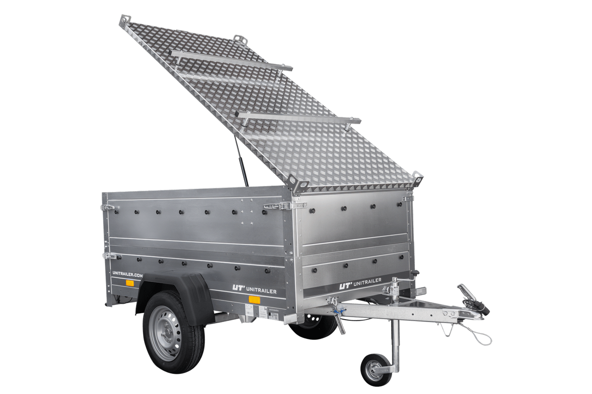 Garden Trailer 200 KIPP Anhänger 200 × 106 cm mit Aluminiumdeckel