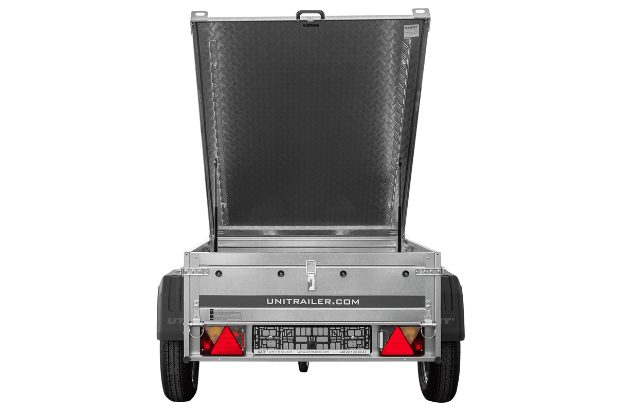 Garden Trailer 150 KIPP Einachsanhänger 150 × 106 cm mit Aluminiumdeckel – 750 kg