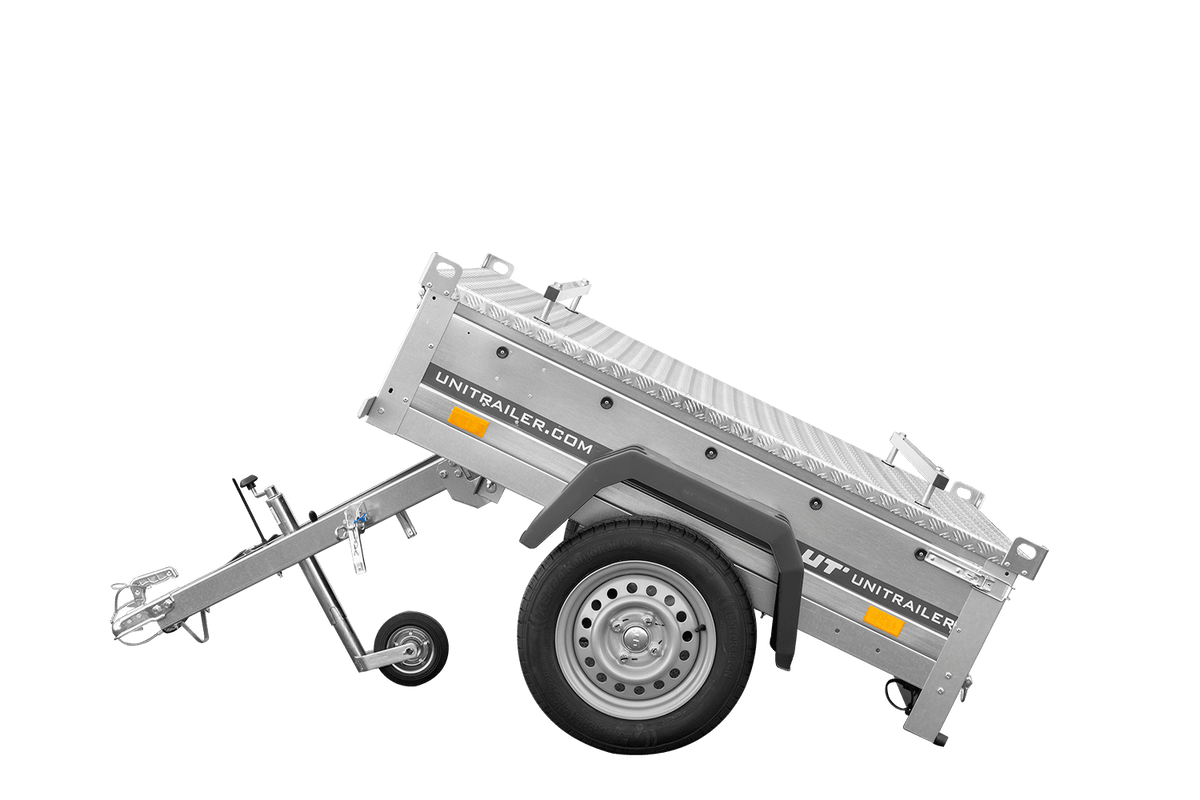 Garden Trailer 150 KIPP Einachsanhänger 150 × 106 cm mit Aluminiumdeckel – 750 kg