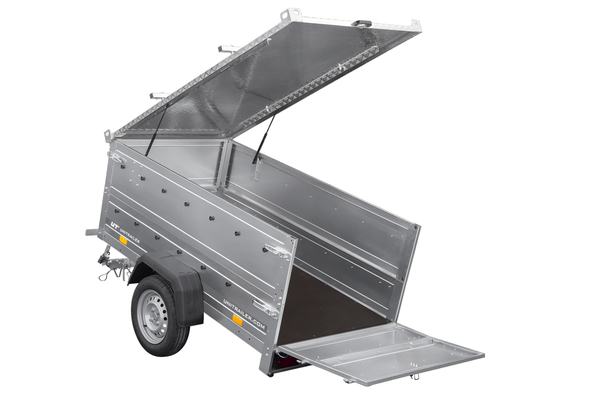 Garden Trailer 200 KIPP Anhänger 200 × 106 cm mit Aluminiumdeckel