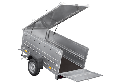 Garden Trailer 200 KIPP Anhänger 200 × 106 cm mit Aluminiumdeckel