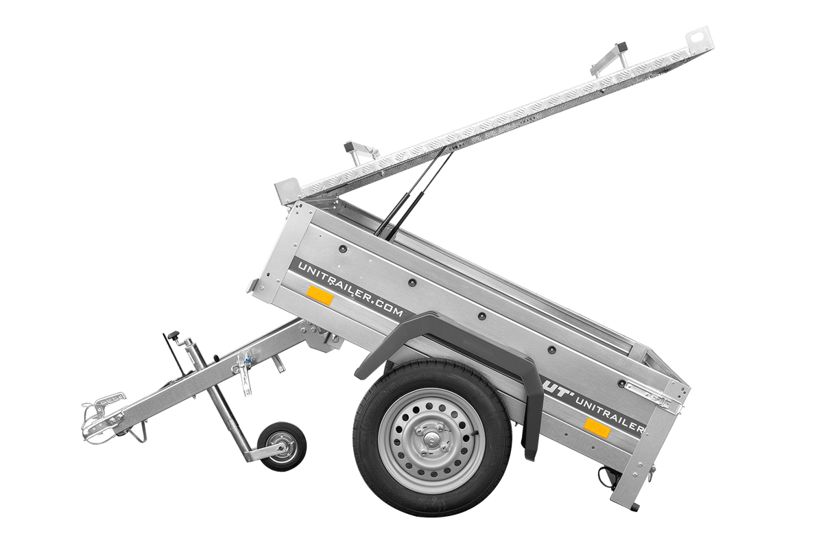 Garden Trailer 150 KIPP Einachsanhänger 150 × 106 cm mit Aluminiumdeckel – 750 kg