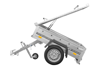 Garden Trailer 150 KIPP Einachsanhänger 150 × 106 cm mit Aluminiumdeckel – 750 kg