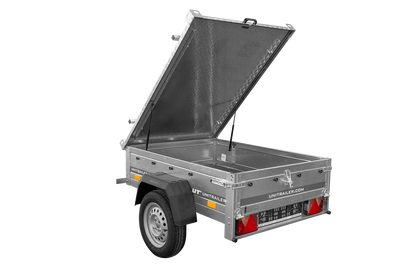 Garden Trailer 150 KIPP Einachsanhänger 150 × 106 cm mit Aluminiumdeckel – 750 kg