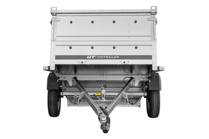 UNITRAILER GARDEN 230 KIPP Einachsanhänger 230 × 125 cm mit BIS-Bordwandaufsätzen und Aluminiumdeckel
