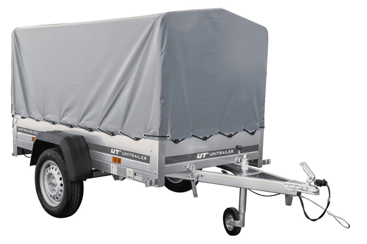 Garden Trailer 200 KIPP Anhänger 200 × 106 cm mit Hochplane, Spriegel und Stützrad – 500 kg laut Produktbezeichnung
