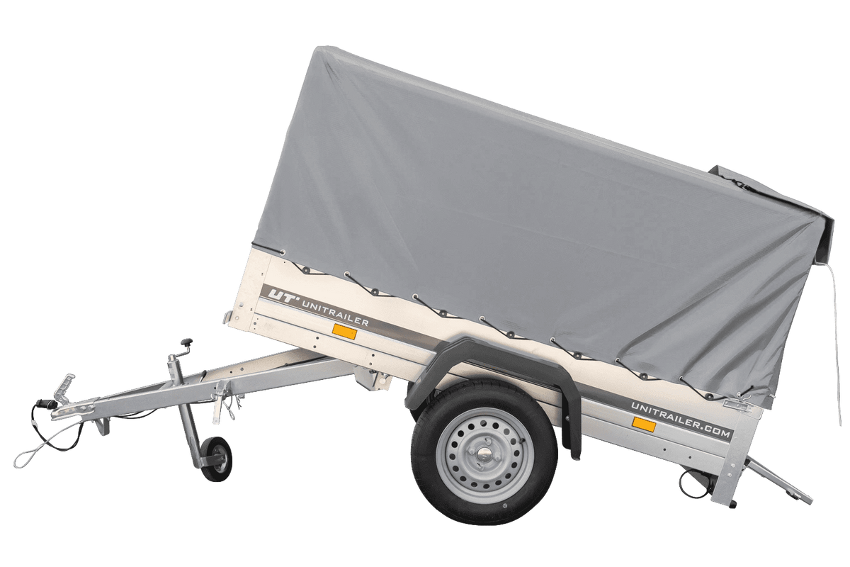 Garden Trailer 200 KIPP Anhänger 200 × 106 cm mit Hochplane, Spriegel und Stützrad – 500 kg laut Produktbezeichnung