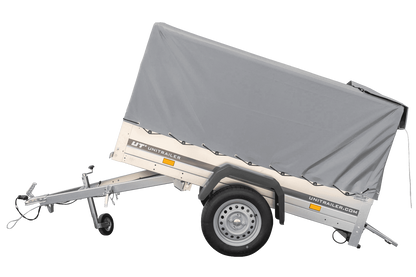 Garden Trailer 200 KIPP Anhänger 200 × 106 cm mit Hochplane, Spriegel und Stützrad – 500 kg laut Produktbezeichnung