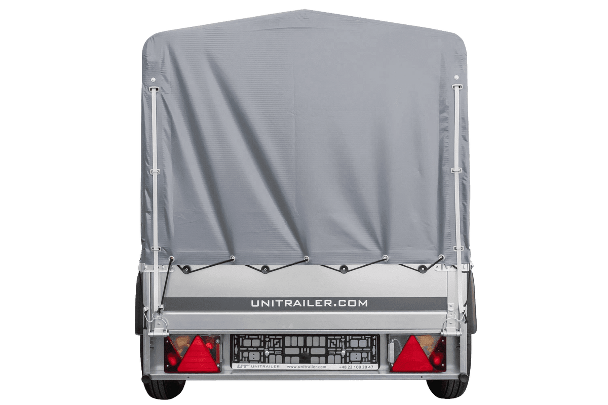 Garden Trailer 200 KIPP Anhänger 200 × 106 cm mit Hochplane, Spriegel und Stützrad – 500 kg laut Produktbezeichnung