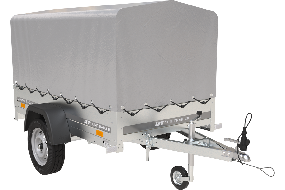 Garden Trailer 201 KIPP Anhänger 200 × 125 cm mit Hochplane und Spriegel – bis 750 kg