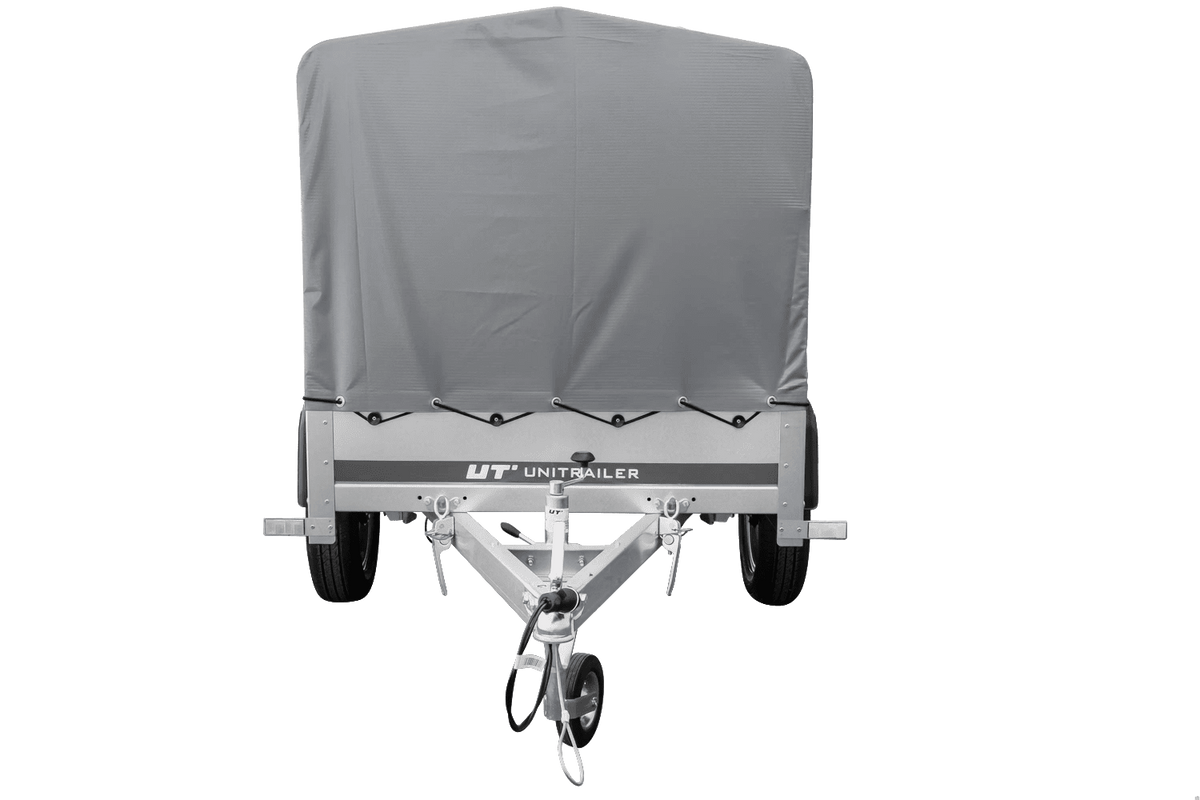Garden Trailer 200 KIPP Anhänger 200 × 106 cm mit Hochplane, Spriegel und Stützrad – 500 kg laut Produktbezeichnung