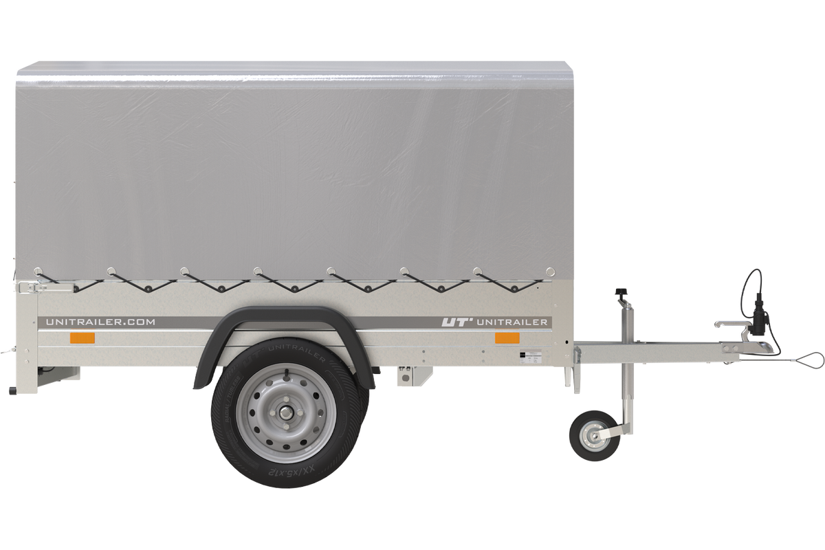 Garden Trailer 201 KIPP Anhänger 200 × 125 cm mit Hochplane und Spriegel – bis 750 kg
