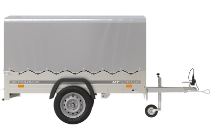 Garden Trailer 201 KIPP Anhänger 200 × 125 cm mit Hochplane und Spriegel – bis 750 kg