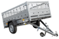 Neuer UNITRAILER GARDEN TRAILER 230 KIPP mit Stützrad und Gitterbordwandaufsätzen