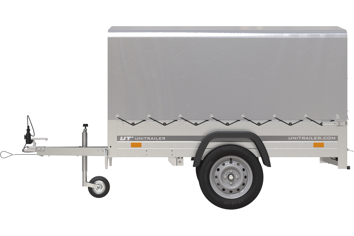 Garden Trailer 201 KIPP Anhänger 200 × 125 cm mit Hochplane und Spriegel – bis 750 kg