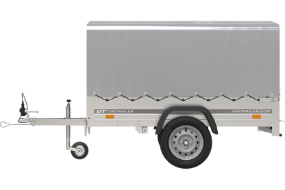 Garden Trailer 201 KIPP Anhänger 200 × 125 cm mit Hochplane und Spriegel – bis 750 kg