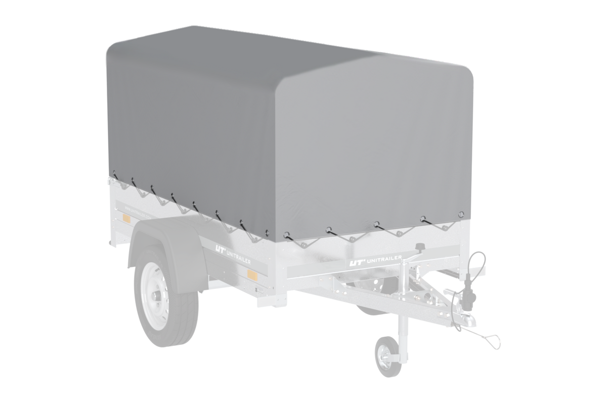 Garden Trailer 200 KIPP Anhänger 200 × 106 cm mit Hochplane, Spriegel und Stützrad – 500 kg laut Produktbezeichnung