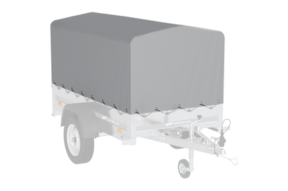 Garden Trailer 200 KIPP Anhänger 200 × 106 cm mit Hochplane, Spriegel und Stützrad – 500 kg laut Produktbezeichnung