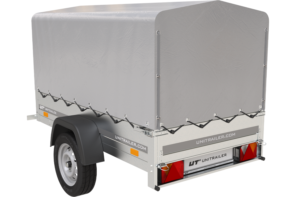 Garden Trailer 201 KIPP Anhänger 200 × 125 cm mit Hochplane und Spriegel – bis 750 kg