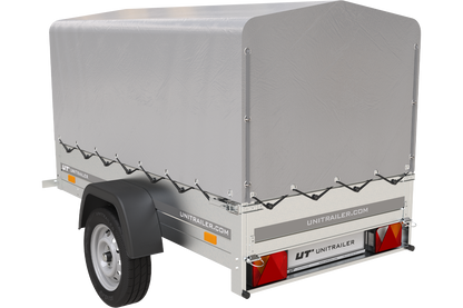 Garden Trailer 201 KIPP Anhänger 200 × 125 cm mit Hochplane und Spriegel – bis 750 kg