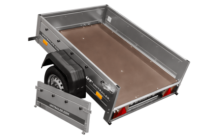 UNITRAILER Garden Trailer 150 KIPP kleiner Anhänger 150 × 106 cm