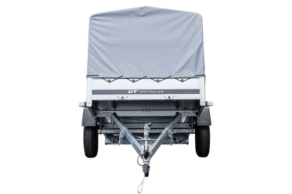 Garden Trailer 230 KIPP Anhänger 230 × 125 cm mit Hochplane, H-800-Spriegel und Stützrad