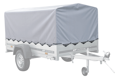 Garden Trailer 230 KIPP Hochplanenanhänger 2,30 × 1,25 m mit Bordwandaufsätzen