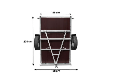 Garden Trailer 201 KIPP Anhänger 200 × 125 cm
