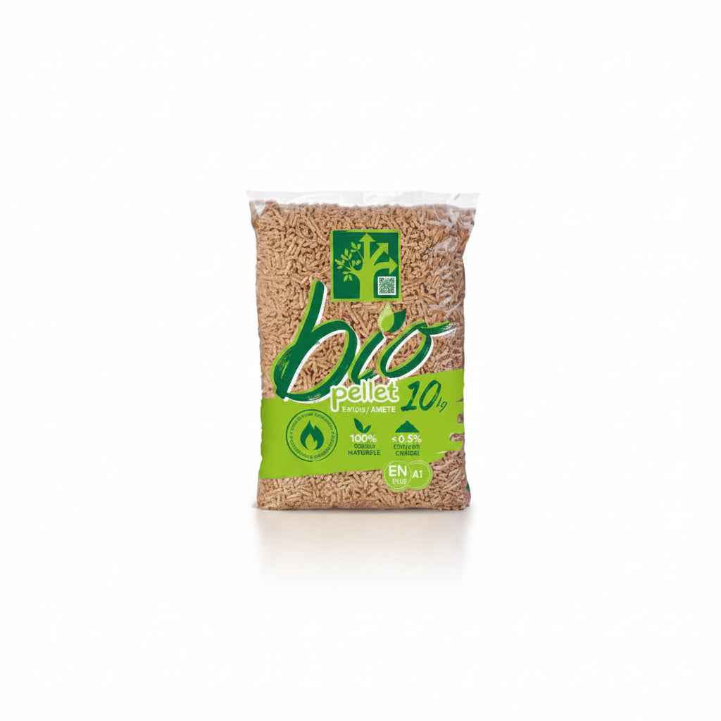 BIO PELLET Holzpellets ENplus A1 aus 100 % Nadelholz – 112 Säcke à 10 kg (1120 kg)